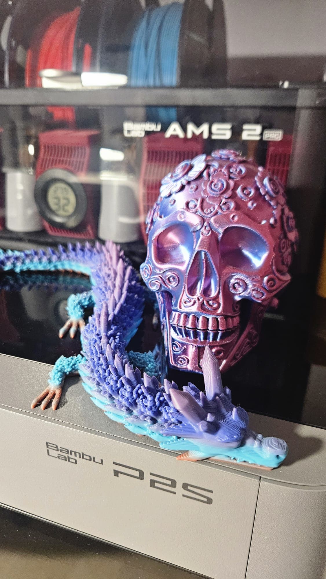 Dragon squelette — création imprimée en 3D par Info & 3D Services