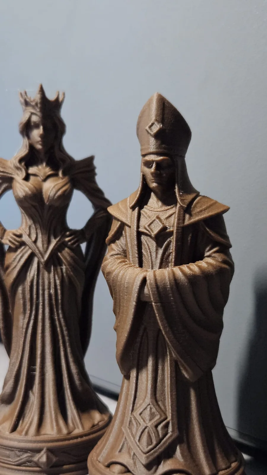 Figurines fantastiques (jeu d'échecs) — création imprimée en 3D par Info & 3D Services