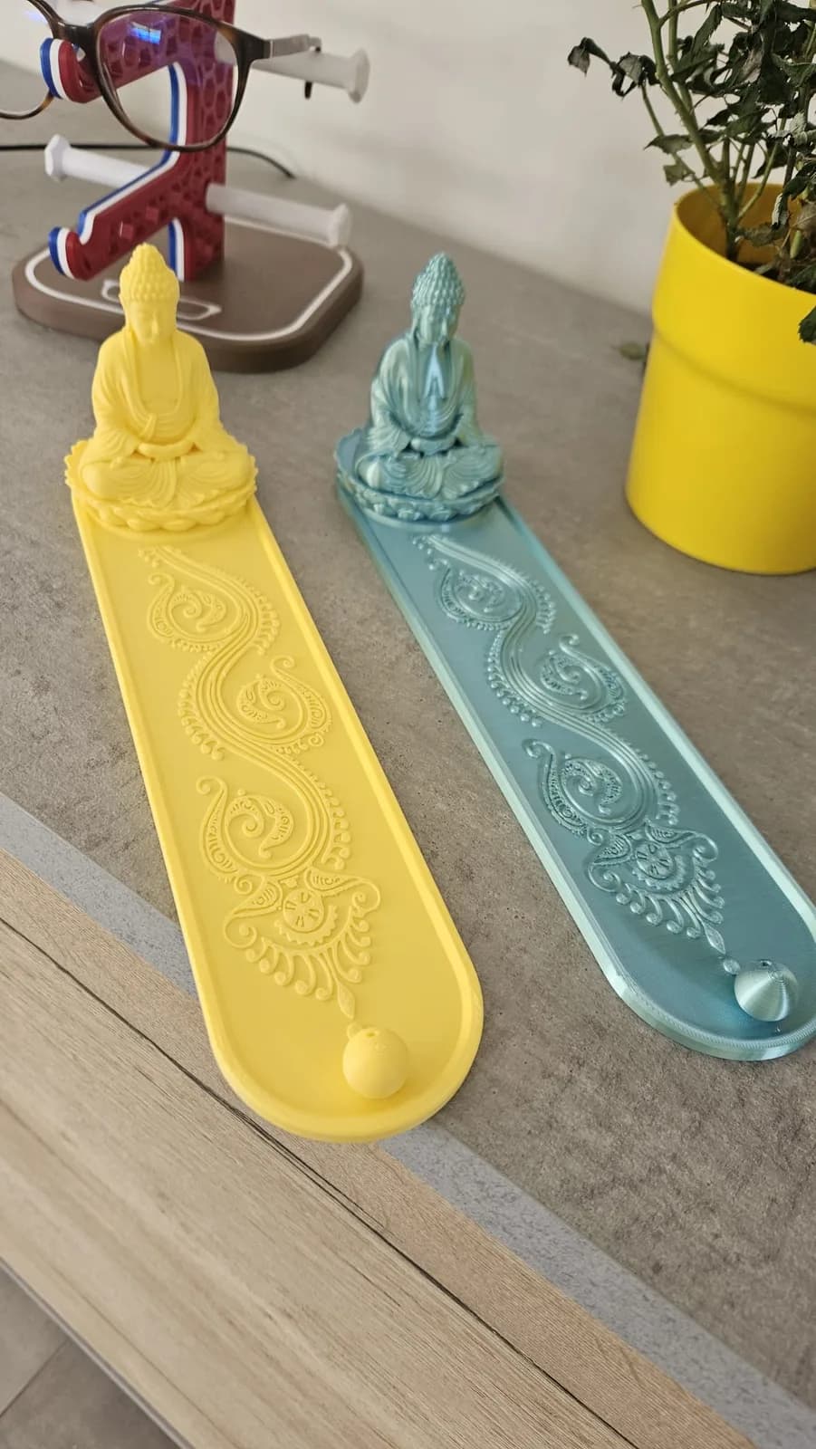 Porte-encens Bouddha — création imprimée en 3D par Info & 3D Services