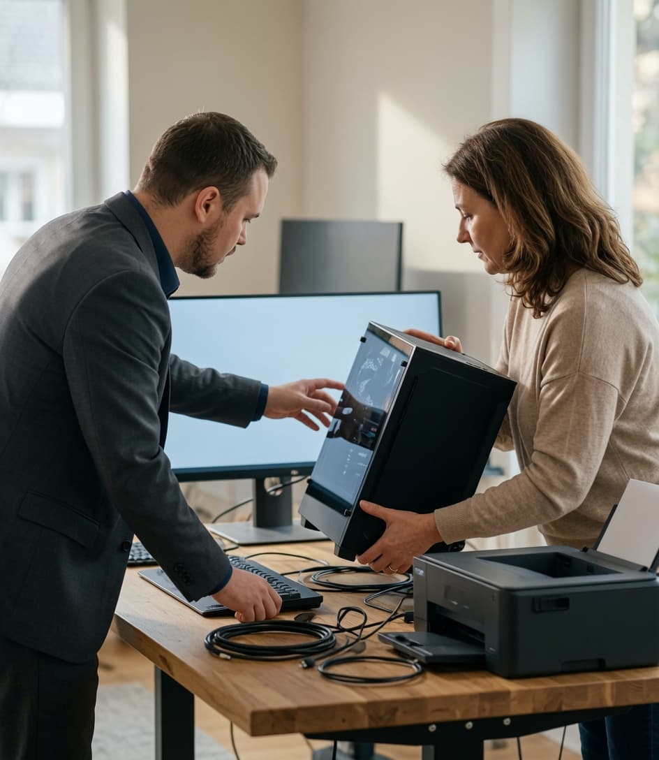 Matériel informatique : ordinateur et écran